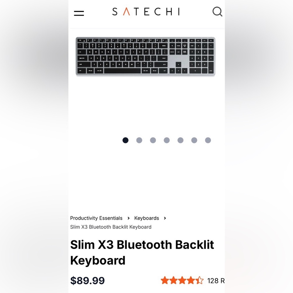 Satechi Wireless Black Keyboard